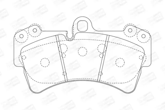 Bremsbelagsatz, Scheibenbremse CHAMPION 573282CH Bild Bremsbelagsatz, Scheibenbremse CHAMPION 573282CH