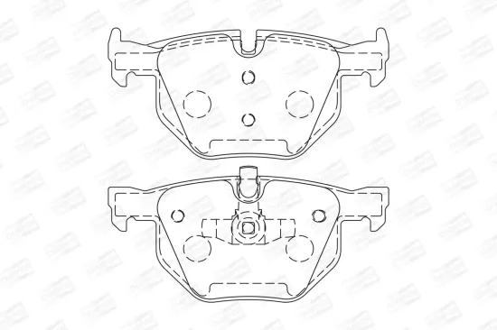 Bremsbelagsatz, Scheibenbremse CHAMPION 573285CH Bild Bremsbelagsatz, Scheibenbremse CHAMPION 573285CH