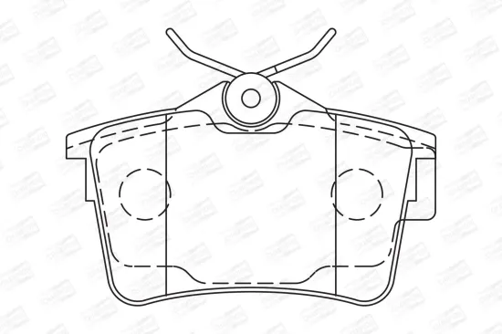 Bremsbelagsatz, Scheibenbremse CHAMPION 573289CH Bild Bremsbelagsatz, Scheibenbremse CHAMPION 573289CH