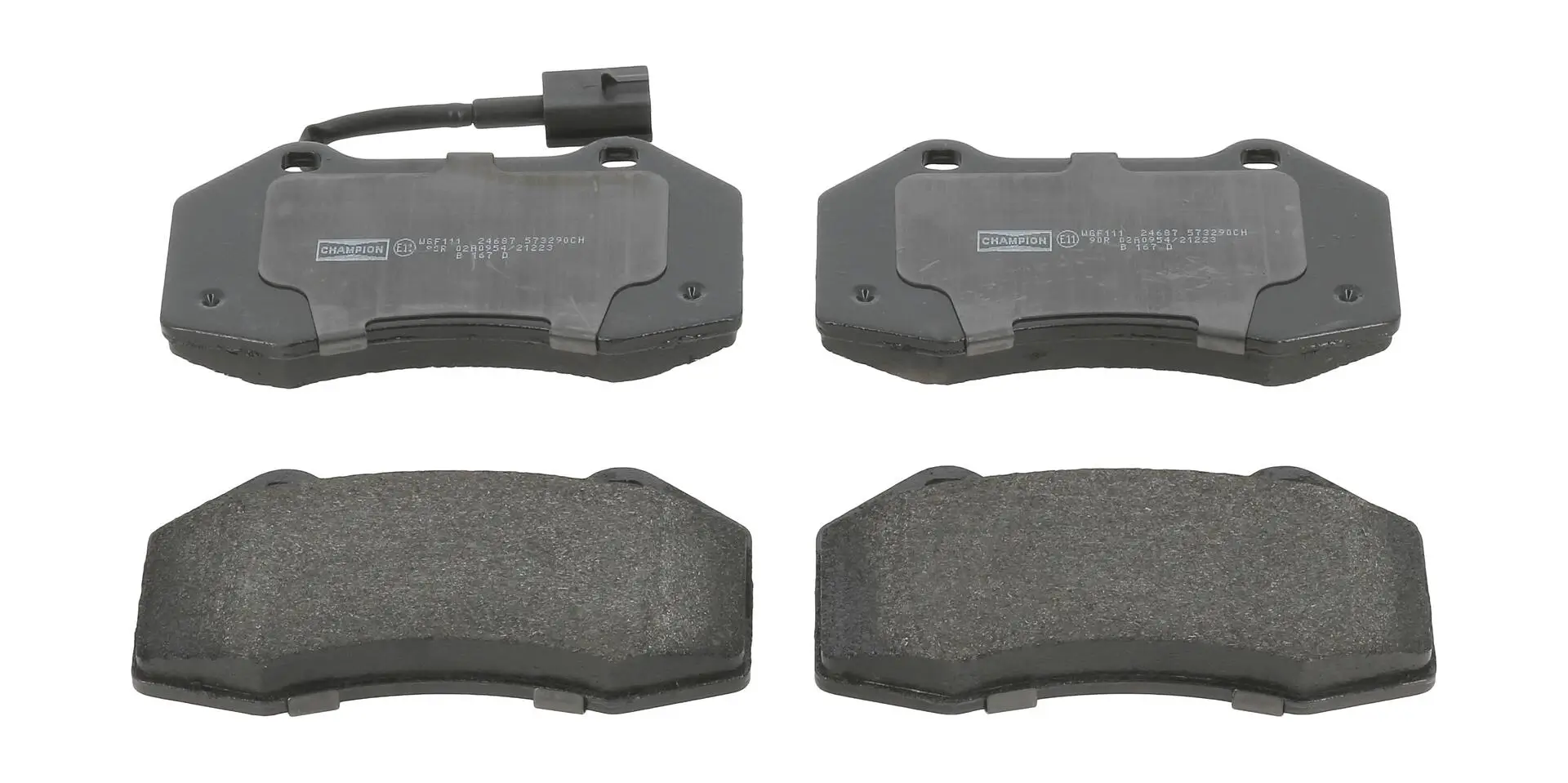 Bremsbelagsatz, Scheibenbremse Vorderachse CHAMPION 573290CH