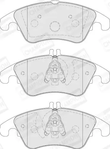 Bremsbelagsatz, Scheibenbremse Vorderachse CHAMPION 573291CH Bild Bremsbelagsatz, Scheibenbremse Vorderachse CHAMPION 573291CH