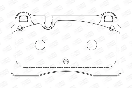 Bremsbelagsatz, Scheibenbremse CHAMPION 573296CH Bild Bremsbelagsatz, Scheibenbremse CHAMPION 573296CH