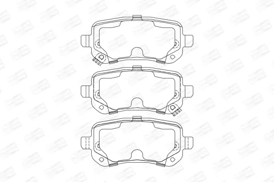 Bremsbelagsatz, Scheibenbremse CHAMPION 573299CH Bild Bremsbelagsatz, Scheibenbremse CHAMPION 573299CH