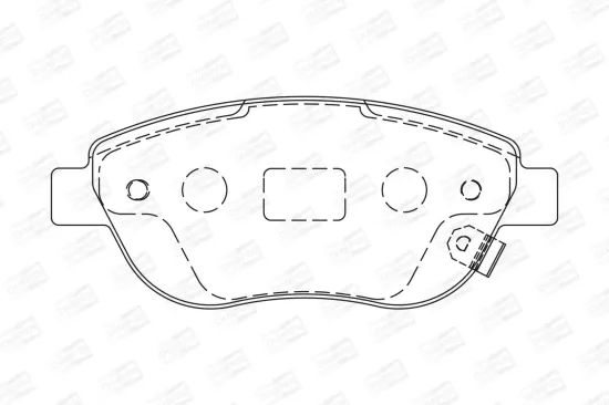 Bremsbelagsatz, Scheibenbremse Vorderachse CHAMPION 573308CH Bild Bremsbelagsatz, Scheibenbremse Vorderachse CHAMPION 573308CH