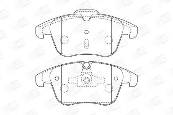 Bremsbelagsatz, Scheibenbremse Vorderachse CHAMPION 573311CH Bild Bremsbelagsatz, Scheibenbremse Vorderachse CHAMPION 573311CH
