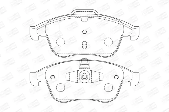 Bremsbelagsatz, Scheibenbremse Vorderachse CHAMPION 573316CH Bild Bremsbelagsatz, Scheibenbremse Vorderachse CHAMPION 573316CH