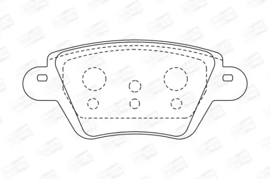 Bremsbelagsatz, Scheibenbremse Hinterachse CHAMPION 573320CH Bild Bremsbelagsatz, Scheibenbremse Hinterachse CHAMPION 573320CH