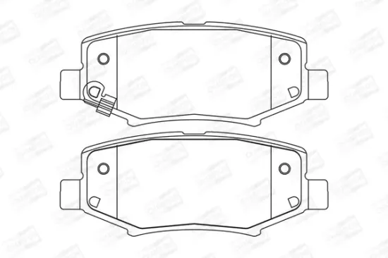 Bremsbelagsatz, Scheibenbremse Hinterachse CHAMPION 573323CH Bild Bremsbelagsatz, Scheibenbremse Hinterachse CHAMPION 573323CH