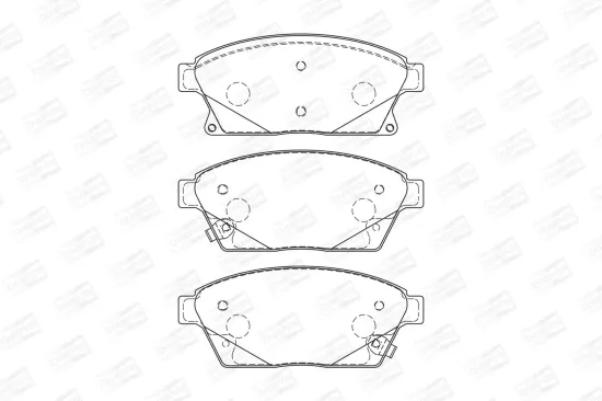 Bremsbelagsatz, Scheibenbremse CHAMPION 573325CH Bild Bremsbelagsatz, Scheibenbremse CHAMPION 573325CH