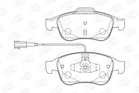 Bremsbelagsatz, Scheibenbremse CHAMPION 573331CH Bild Bremsbelagsatz, Scheibenbremse CHAMPION 573331CH