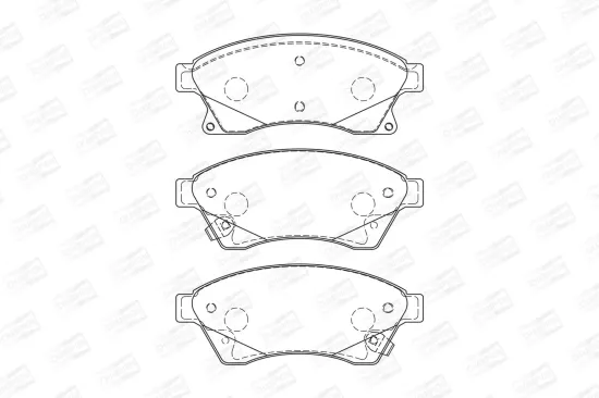 Bremsbelagsatz, Scheibenbremse CHAMPION 573332CH Bild Bremsbelagsatz, Scheibenbremse CHAMPION 573332CH