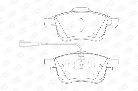 Bremsbelagsatz, Scheibenbremse CHAMPION 573334CH Bild Bremsbelagsatz, Scheibenbremse CHAMPION 573334CH