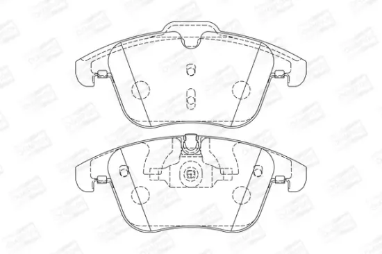 Bremsbelagsatz, Scheibenbremse Vorderachse CHAMPION 573336CH Bild Bremsbelagsatz, Scheibenbremse Vorderachse CHAMPION 573336CH
