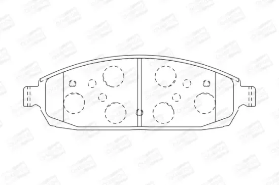 Bremsbelagsatz, Scheibenbremse Vorderachse CHAMPION 573340CH Bild Bremsbelagsatz, Scheibenbremse Vorderachse CHAMPION 573340CH