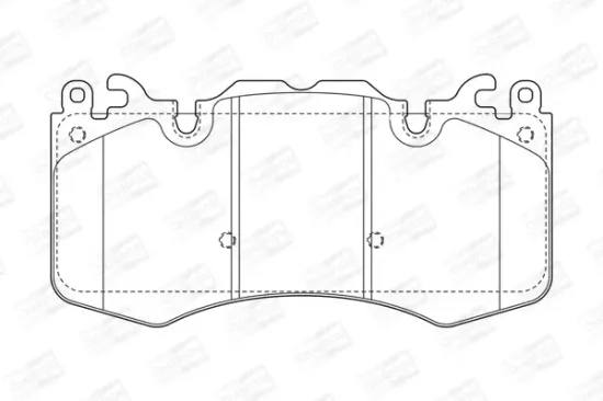 Bremsbelagsatz, Scheibenbremse Vorderachse CHAMPION 573343CH Bild Bremsbelagsatz, Scheibenbremse Vorderachse CHAMPION 573343CH