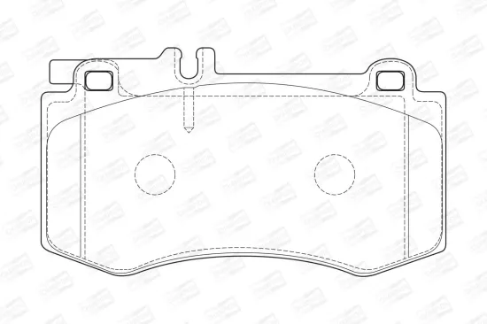 Bremsbelagsatz, Scheibenbremse Vorderachse CHAMPION 573344CH Bild Bremsbelagsatz, Scheibenbremse Vorderachse CHAMPION 573344CH