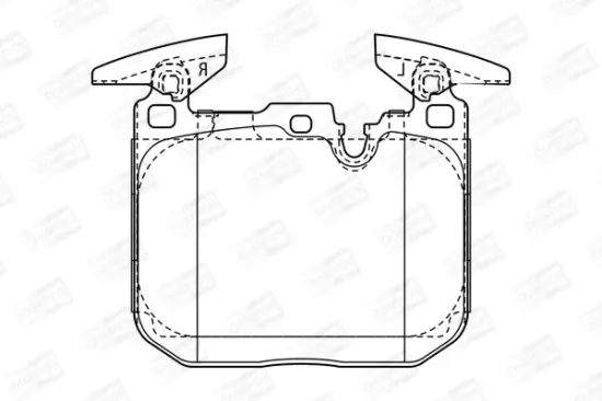 Bremsbelagsatz, Scheibenbremse Vorderachse CHAMPION 573355CH Bild Bremsbelagsatz, Scheibenbremse Vorderachse CHAMPION 573355CH