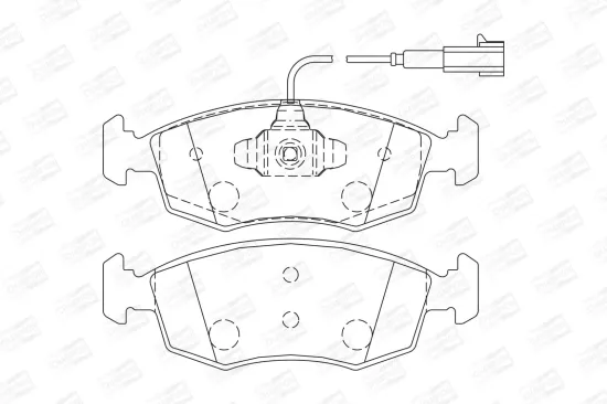 Bremsbelagsatz, Scheibenbremse CHAMPION 573367CH Bild Bremsbelagsatz, Scheibenbremse CHAMPION 573367CH