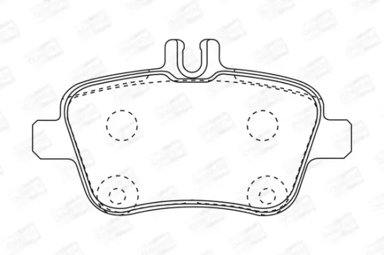 Bremsbelagsatz, Scheibenbremse Hinterachse CHAMPION 573370CH Bild Bremsbelagsatz, Scheibenbremse Hinterachse CHAMPION 573370CH