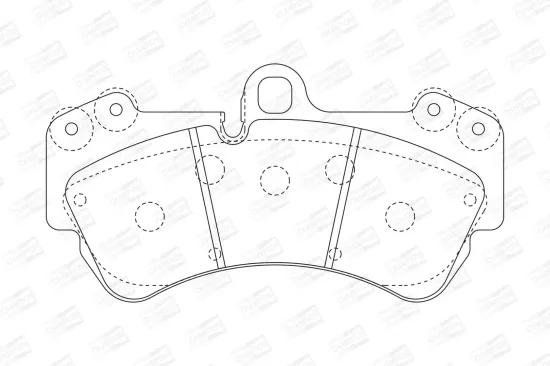 Bremsbelagsatz, Scheibenbremse Vorderachse CHAMPION 573376CH Bild Bremsbelagsatz, Scheibenbremse Vorderachse CHAMPION 573376CH