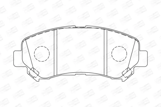 Bremsbelagsatz, Scheibenbremse Vorderachse CHAMPION 573379CH Bild Bremsbelagsatz, Scheibenbremse Vorderachse CHAMPION 573379CH