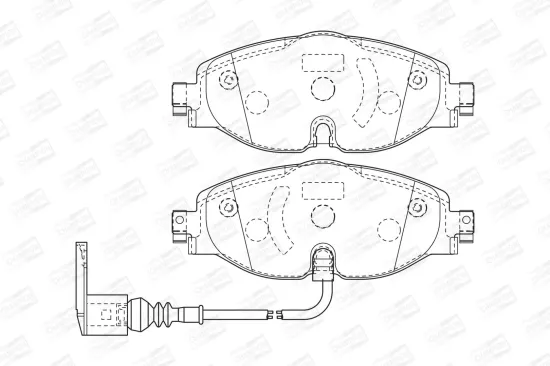 Bremsbelagsatz, Scheibenbremse CHAMPION 573390CH Bild Bremsbelagsatz, Scheibenbremse CHAMPION 573390CH