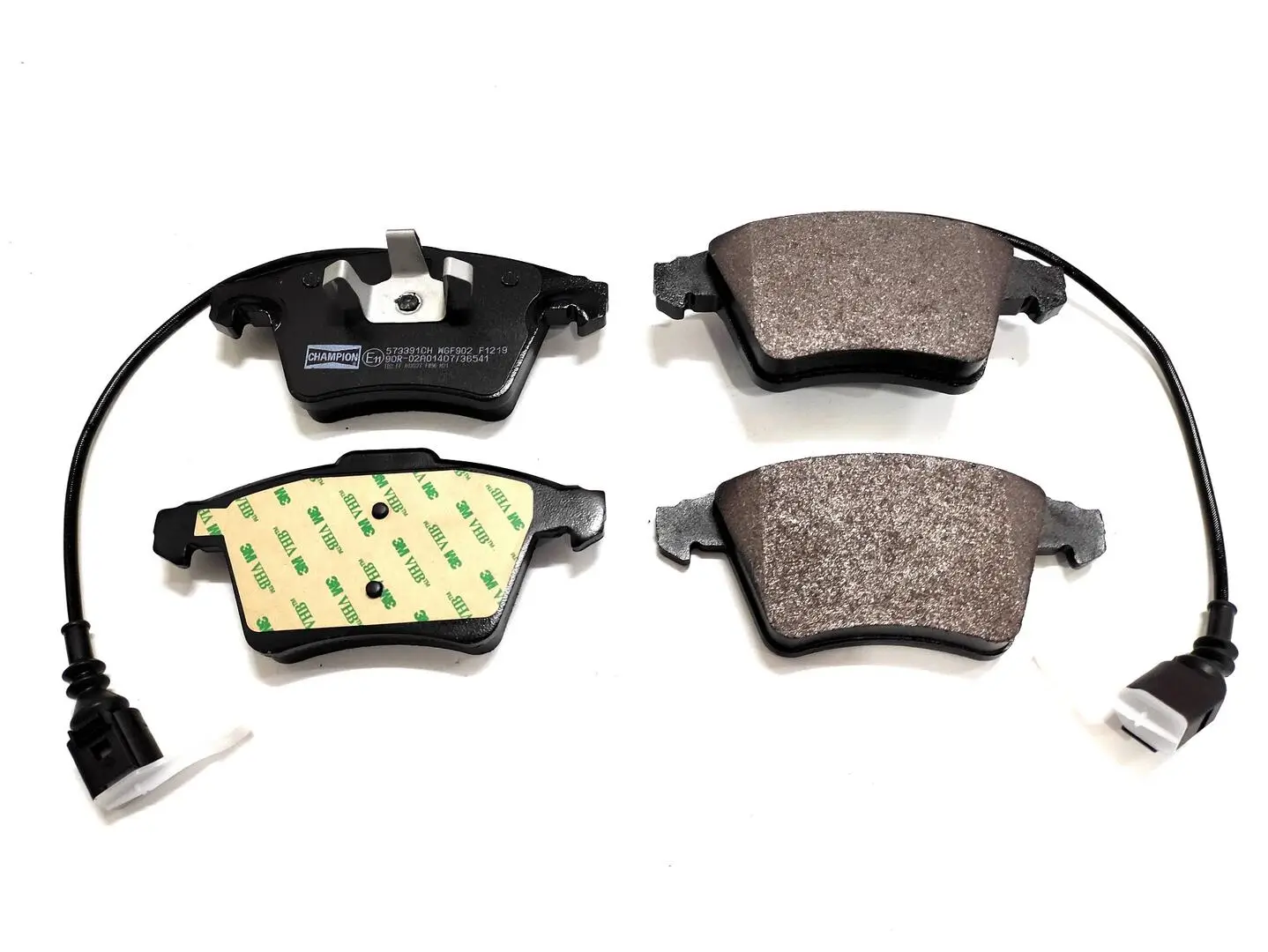 Bremsbelagsatz, Scheibenbremse Vorderachse CHAMPION 573391CH