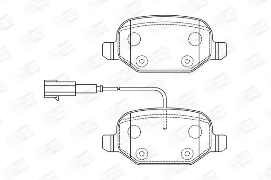 Bremsbelagsatz, Scheibenbremse CHAMPION 573396CH Bild Bremsbelagsatz, Scheibenbremse CHAMPION 573396CH