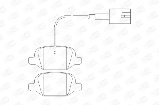 Bremsbelagsatz, Scheibenbremse Hinterachse CHAMPION 573400CH Bild Bremsbelagsatz, Scheibenbremse Hinterachse CHAMPION 573400CH