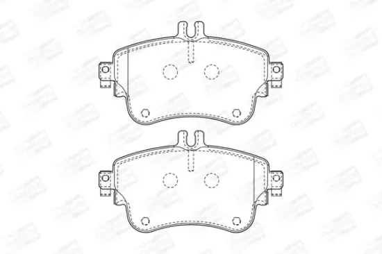 Bremsbelagsatz, Scheibenbremse Vorderachse CHAMPION 573402CH Bild Bremsbelagsatz, Scheibenbremse Vorderachse CHAMPION 573402CH