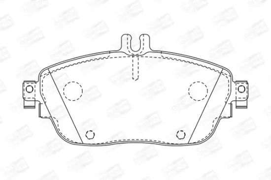 Bremsbelagsatz, Scheibenbremse Vorderachse CHAMPION 573403CH Bild Bremsbelagsatz, Scheibenbremse Vorderachse CHAMPION 573403CH