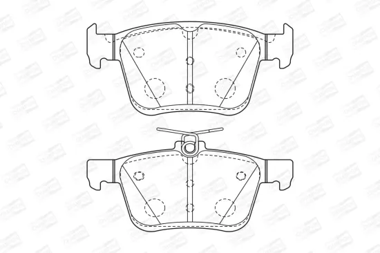 Bremsbelagsatz, Scheibenbremse CHAMPION 573409CH Bild Bremsbelagsatz, Scheibenbremse CHAMPION 573409CH