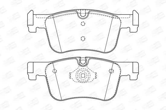 Bremsbelagsatz, Scheibenbremse Vorderachse CHAMPION 573419CH Bild Bremsbelagsatz, Scheibenbremse Vorderachse CHAMPION 573419CH