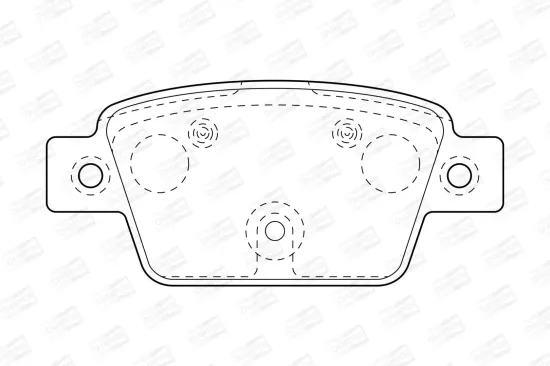 Bremsbelagsatz, Scheibenbremse Hinterachse CHAMPION 573421CH Bild Bremsbelagsatz, Scheibenbremse Hinterachse CHAMPION 573421CH