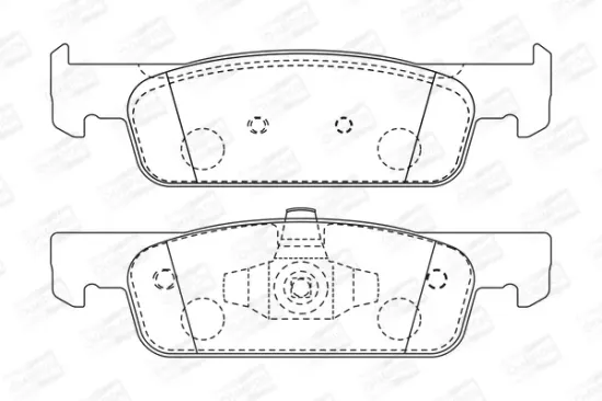 Bremsbelagsatz, Scheibenbremse Vorderachse CHAMPION 573422CH Bild Bremsbelagsatz, Scheibenbremse Vorderachse CHAMPION 573422CH