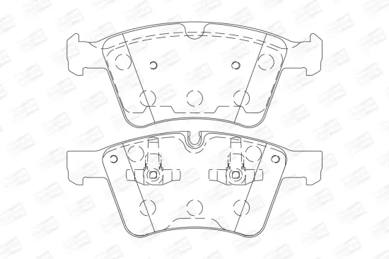 Bremsbelagsatz, Scheibenbremse Vorderachse CHAMPION 573424CH Bild Bremsbelagsatz, Scheibenbremse Vorderachse CHAMPION 573424CH
