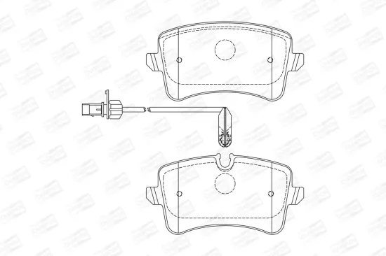 Bremsbelagsatz, Scheibenbremse CHAMPION 573428CH Bild Bremsbelagsatz, Scheibenbremse CHAMPION 573428CH