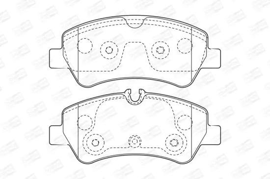 Bremsbelagsatz, Scheibenbremse Hinterachse CHAMPION 573434CH Bild Bremsbelagsatz, Scheibenbremse Hinterachse CHAMPION 573434CH