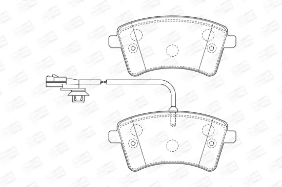 Bremsbelagsatz, Scheibenbremse CHAMPION 573436CH Bild Bremsbelagsatz, Scheibenbremse CHAMPION 573436CH