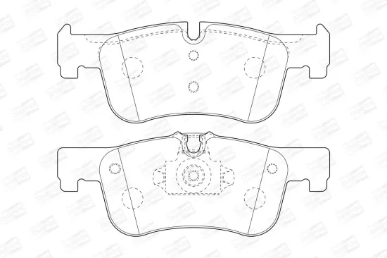 Bremsbelagsatz, Scheibenbremse Vorderachse CHAMPION 573437CH Bild Bremsbelagsatz, Scheibenbremse Vorderachse CHAMPION 573437CH