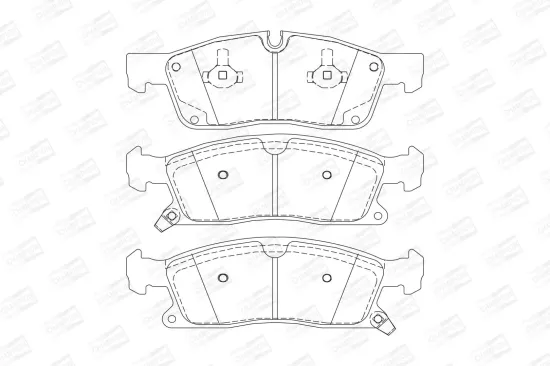 Bremsbelagsatz, Scheibenbremse Vorderachse CHAMPION 573459CH Bild Bremsbelagsatz, Scheibenbremse Vorderachse CHAMPION 573459CH