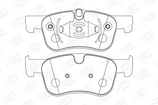 Bremsbelagsatz, Scheibenbremse Vorderachse CHAMPION 573604CH Bild Bremsbelagsatz, Scheibenbremse Vorderachse CHAMPION 573604CH