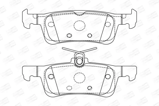 Bremsbelagsatz, Scheibenbremse Hinterachse CHAMPION 573613CH Bild Bremsbelagsatz, Scheibenbremse Hinterachse CHAMPION 573613CH