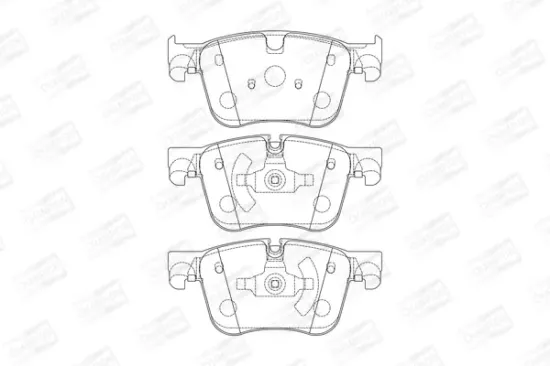 Bremsbelagsatz, Scheibenbremse CHAMPION 573621CH Bild Bremsbelagsatz, Scheibenbremse CHAMPION 573621CH