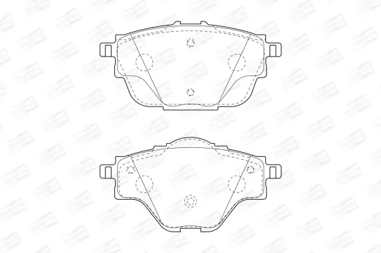 Bremsbelagsatz, Scheibenbremse Hinterachse CHAMPION 573622CH Bild Bremsbelagsatz, Scheibenbremse Hinterachse CHAMPION 573622CH