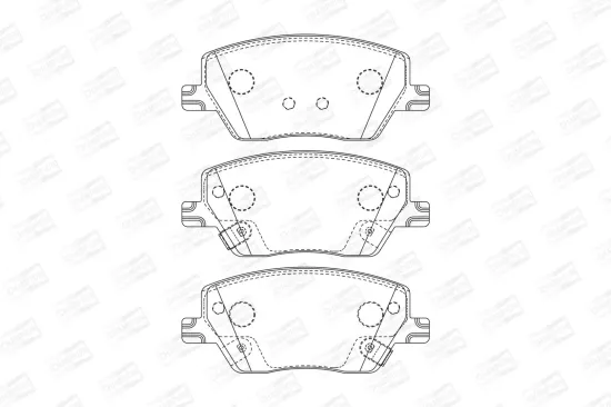 Bremsbelagsatz, Scheibenbremse CHAMPION 573626CH Bild Bremsbelagsatz, Scheibenbremse CHAMPION 573626CH