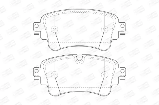 Bremsbelagsatz, Scheibenbremse CHAMPION 573629CH Bild Bremsbelagsatz, Scheibenbremse CHAMPION 573629CH