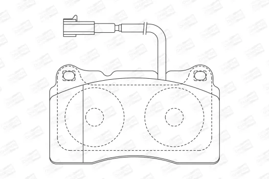 Bremsbelagsatz, Scheibenbremse Vorderachse CHAMPION 573637CH Bild Bremsbelagsatz, Scheibenbremse Vorderachse CHAMPION 573637CH