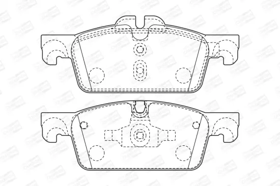 Bremsbelagsatz, Scheibenbremse CHAMPION 573647CH Bild Bremsbelagsatz, Scheibenbremse CHAMPION 573647CH