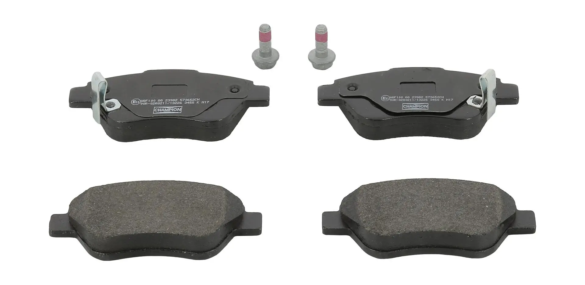 Bremsbelagsatz, Scheibenbremse Vorderachse CHAMPION 573652CH